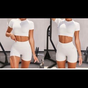 Bo + Tee high waisted shorts